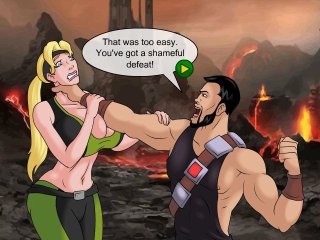 Erotic fight in sexy Mortal Kombat sex game